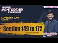 Company Law || The Extra Edge || Session 8 || Section 149 to 172