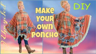 How To Turn a Shirt Into a PONCHO / CAPE