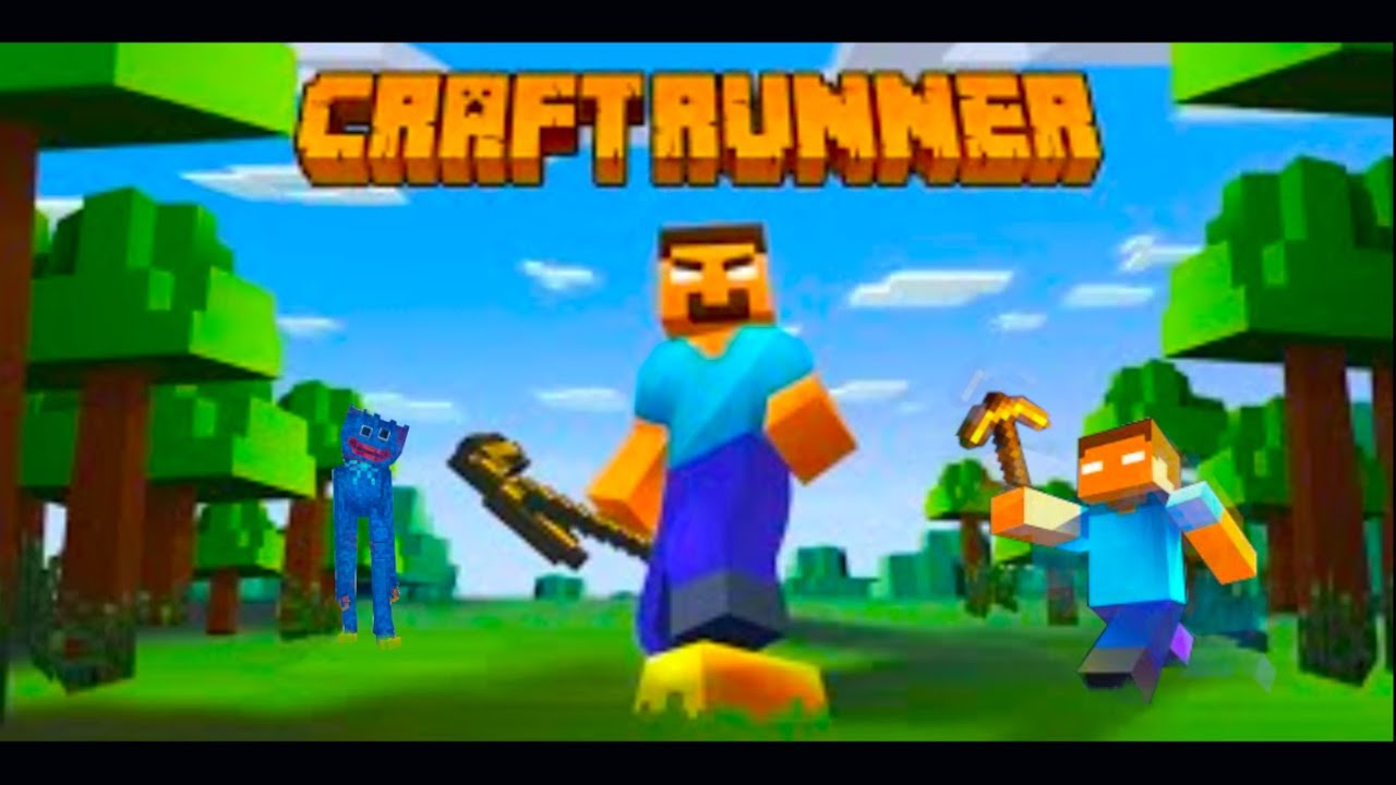 Minecraft style Craft Runner! Gameplay android.