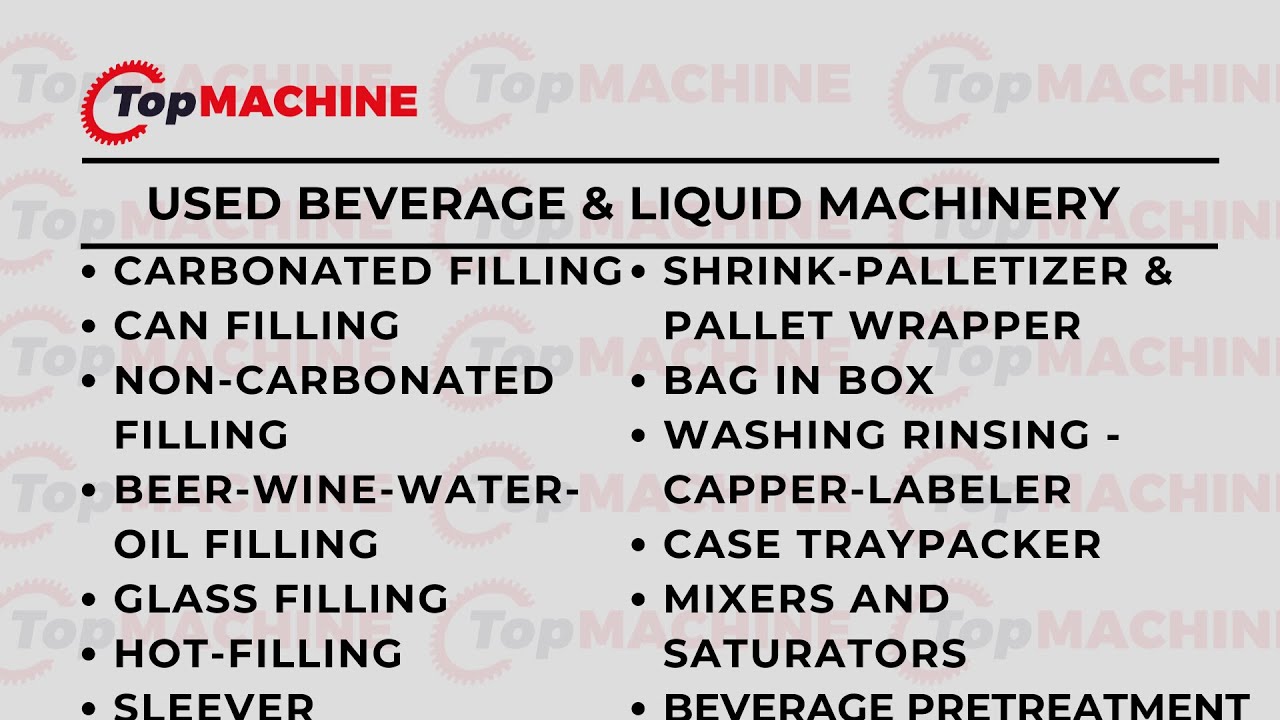 Beverage and Liquids Machinery - TOPMACHINE.COM