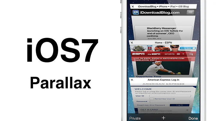 iOS 7: Parallax