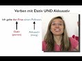 Deutsch Verben mit Akkusativ und Dativ