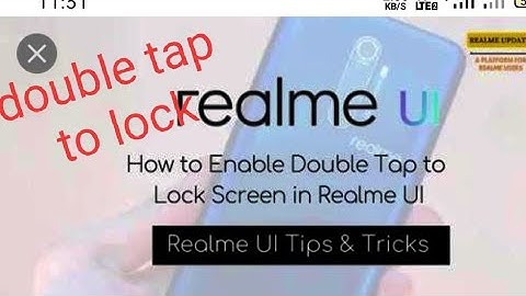 New feature in RealMe 5 pro // how to enable double tap to lock screen // RealMe UI //RealMe 5 pro//