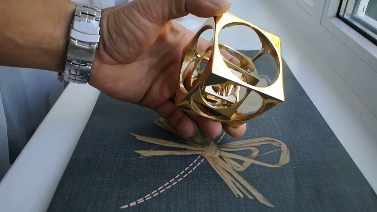 Куб в кубе на токарном