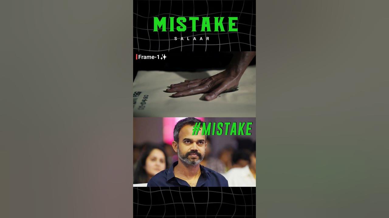 Salaar Movie Mistake By Prashanth Neel | Prabhas | Cinema Mistakes | #shorts #trending #mistakes