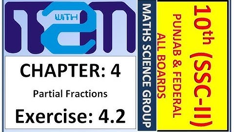 Class 10th maths science group Chapter 4 Exercise 4.2 PTB