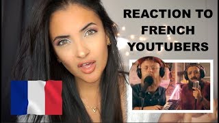 FIRST REACTION TO FRENCH YOUTUBERS! (NORMAN FAIT DES VIDÉOS &amp; MISTER V - SAINT LAURENT)