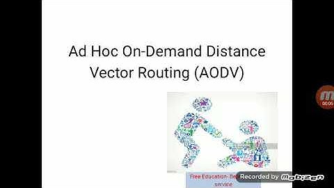 Ad-hoc on demand routing (AODV) Routing protocol for wsn