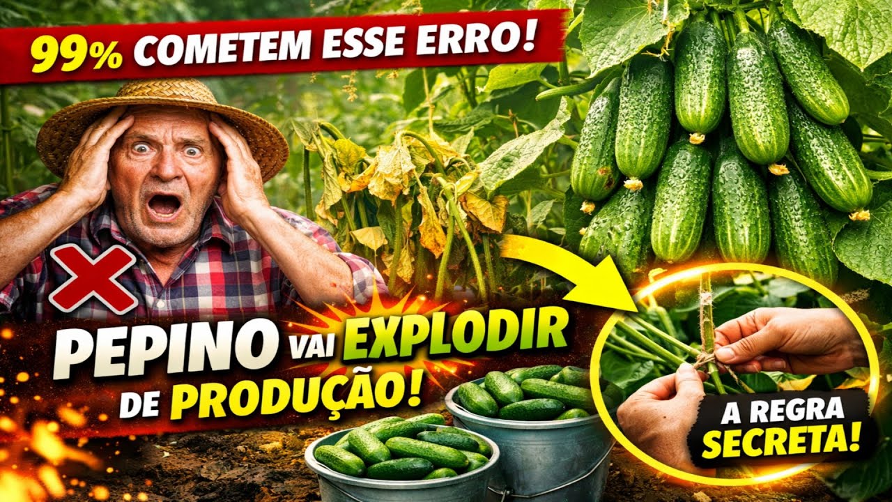 Basta uma ÚNICA regra e os pepinos vão explodir de tanto que vão produzir! Noventa e nove por cento