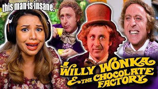 ACTRESS REACTS to WILLY WONKA AND THE CHOCOLATE FACTORY (1971) *GENE WILDER AT HIS LOONIEST!*