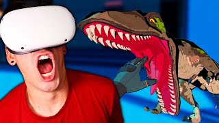 VR RAPTOR ESCAPE! (Jurassic World Aftermath)