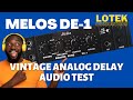 Melos de1 analog echo bucket brigade delay audio test