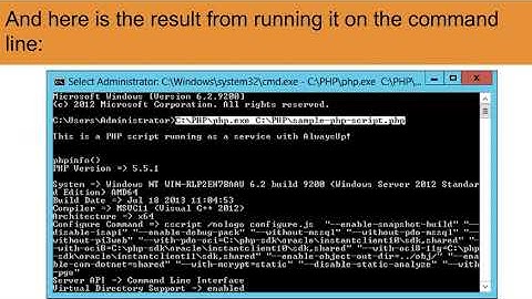 Run any PHP script as a Windows service with AlwaysUp