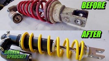 Dirt bike rear shock transformation