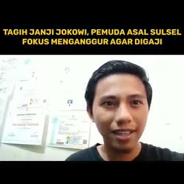 Story wa pengangguran, janji pak jokowi cocok buat snap whatsApp