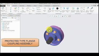 Protected Type Flange Coupling Assembly in Cre-o Part 2