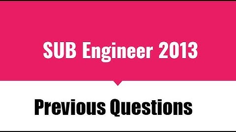 4. Sub Engineer | KSEB | 2013 | Kerala PSC | Electrical Engineering | Previous Question |
