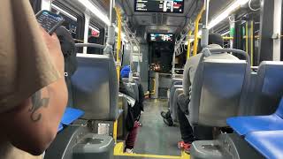 CTA On Board Riding 2022 Nova LFS Bus 8353 on Route 90 Harlem from Grand to Green Line