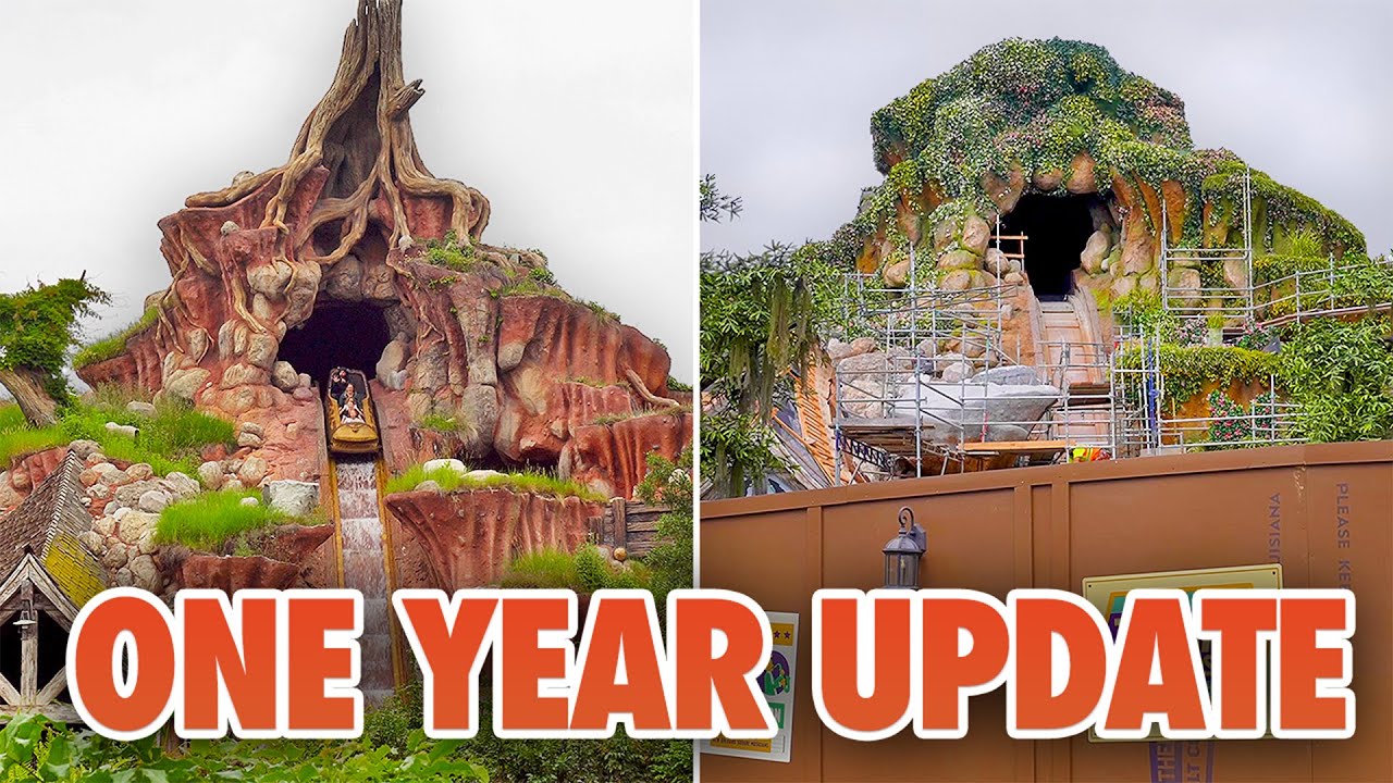 Tiana's Bayou Adventure Update & Haunted Mansion Construction at Disneyland - One Year Anniversary
