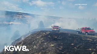 Lyle Hill Fire holds steady, about 60% contained