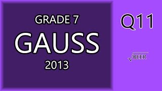 Gauss 7 2013 11