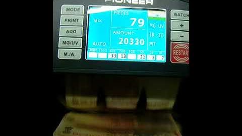 pioneer preimum mix note value cash counting machine