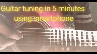 Guitar tuna app download link :
https://play.google.com/store/apps/details?id=com.ovelin.guitartuna&hl=en_in
take your time and tune the