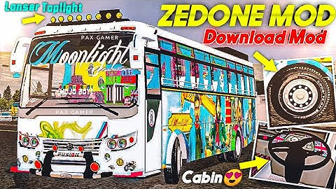 New ZEDONE Mod RELEASED For Bussid || DOWNLOAD MOD || New Bus Mod || Tourist Bus Mod || #bussidmods