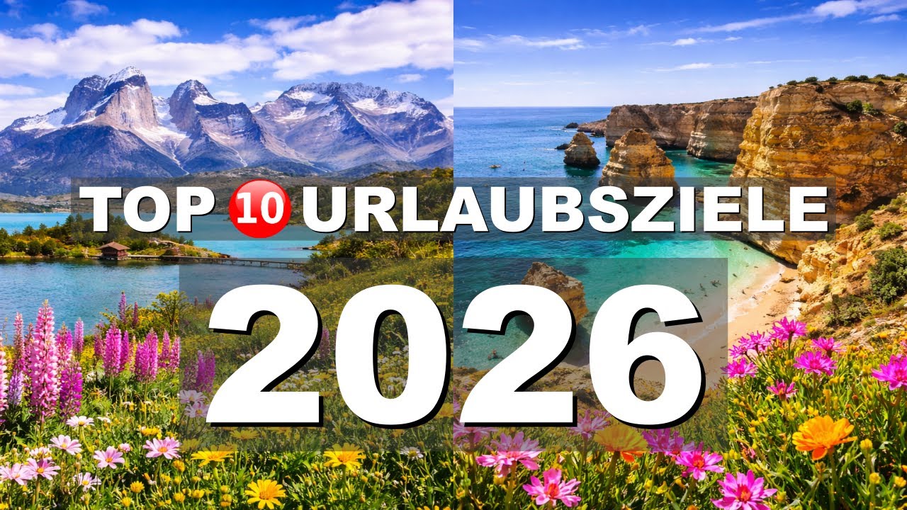 TOP 10 BESTE URLAUBSZIELE 2026, die du sehen MUSST