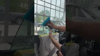 Window tinting the ZR1X #asmr #tint #asmrsounds #automobile #asmrvideo #zr1x #chevrolet