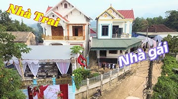 Đám cưới Hiếm gặp Nhà cô dâu chú rể sát nhau nửa mét 