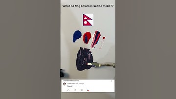 What color do mixed flags make?? #paintmixing #colormixing #satisfyingart #asmart #asmr #shorts