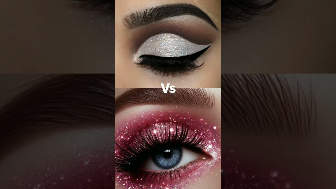 white glitter 🤍 vs pink glitter 💕💖 