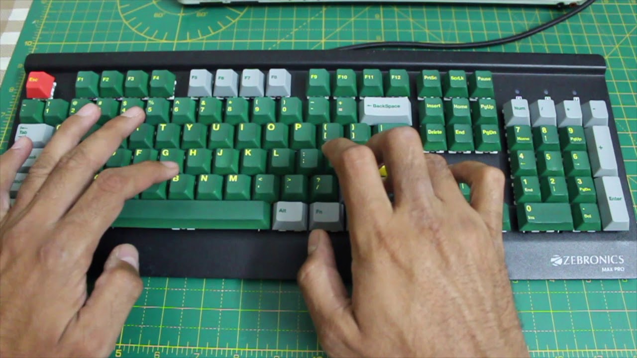Zebronics Max Pro Cherry Keycaps Typing