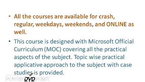 Microsoft dynamics AX certification training