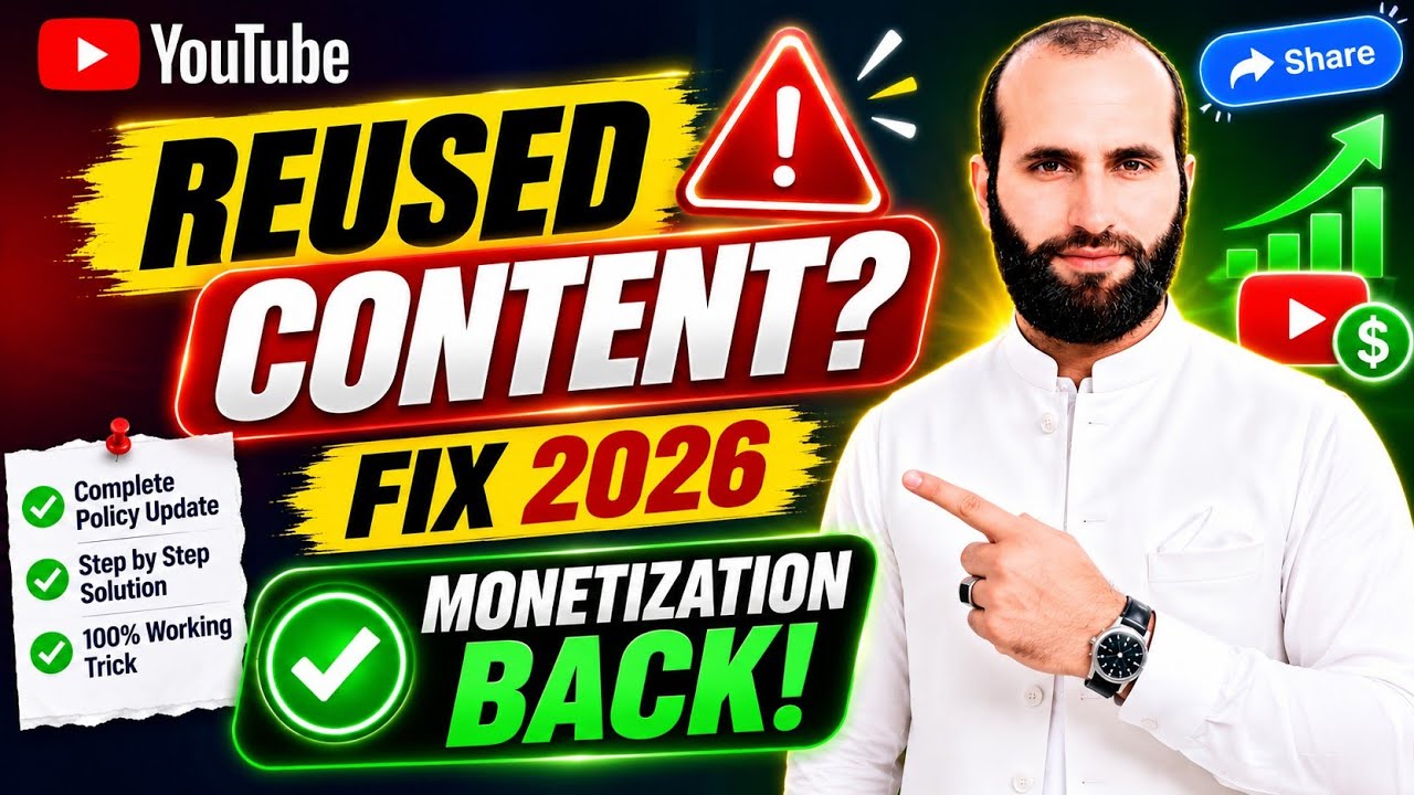 YouTube Reused Content FIXED! Monetization Back 2026 💰REUSED CONTENT ...