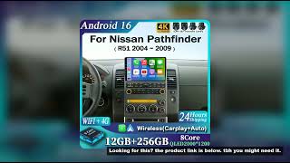 Android 16 For Nissan Pathfinder R51 2004 - 2009 2K QLED CarPlay Auto Car Radio Multimedia Video Pla