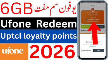 How to use Ufone loyalty points |How to redeem Uptcl loyalty points| Ufone free internet code