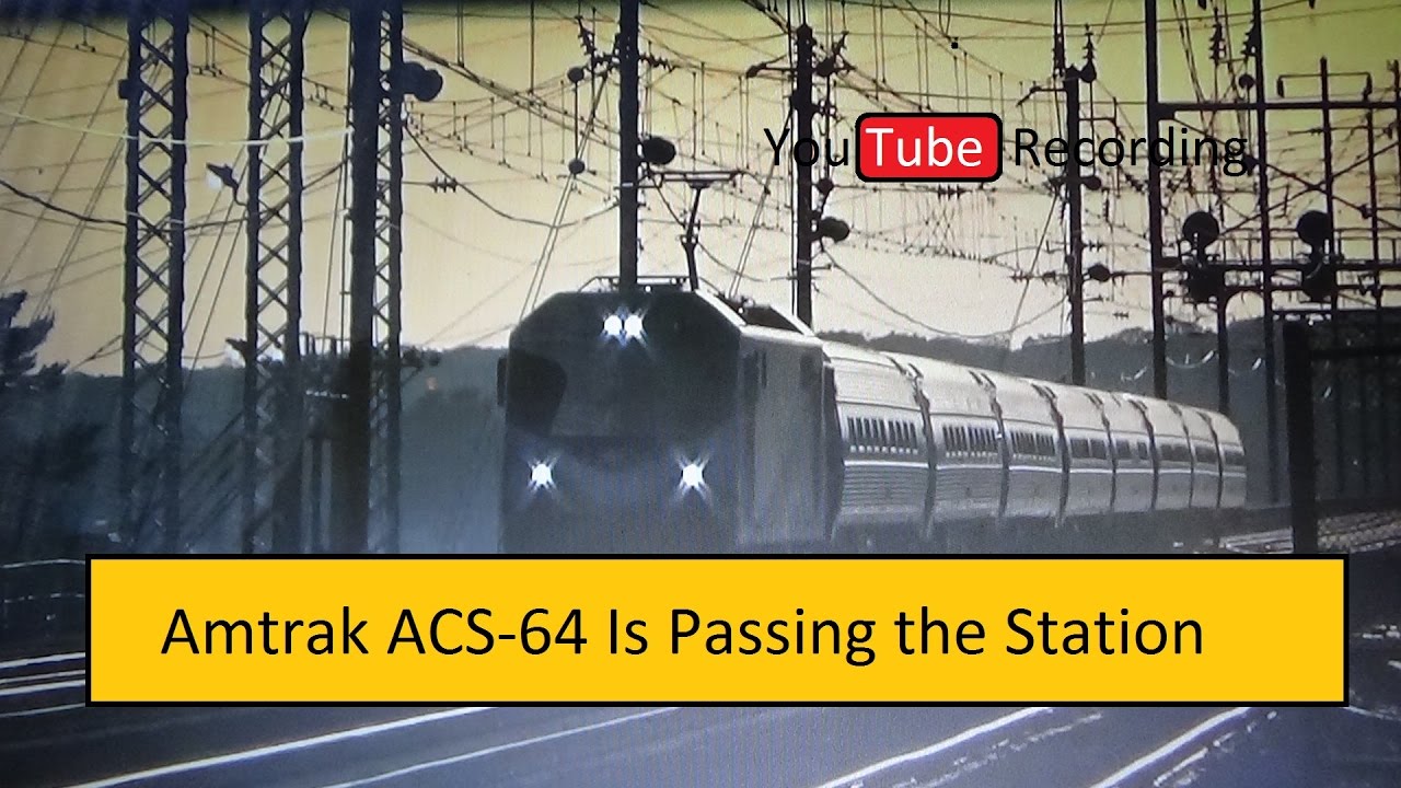 chanel perfume Amtrak ACS-64 Is Passing the Station