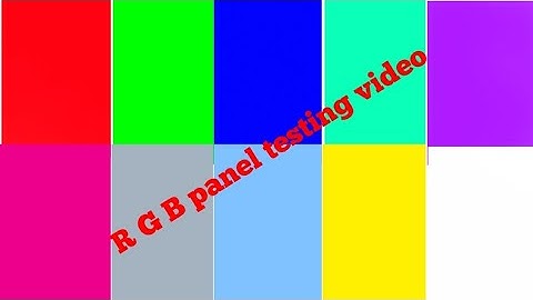 RGB pixel pattern test ; rgb screen panel testing video #refixbharat #refix #bharat #ledpanelrepair 