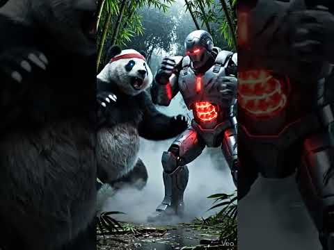 Panda vs Robot — आख़िरी वार किसका होगा? 😱🔥#shorts #shortvideo #trending #trendingshorts #streetfood
