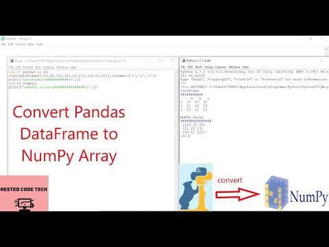 Python Pandas- DataFrame.to_numpy() function Example