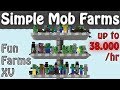 Simple Hostile Mob Farms, Minecraft 1.12 - 1.16+ (Fun Farms Ep. 15)