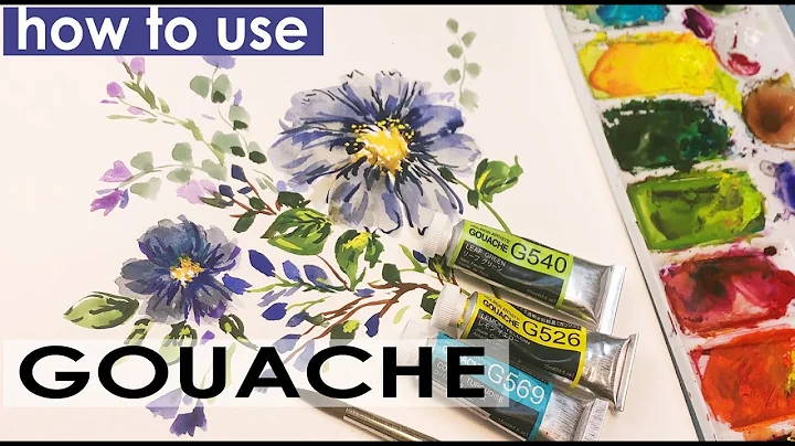 Gouache painting for Beginners/ How to use gouache...