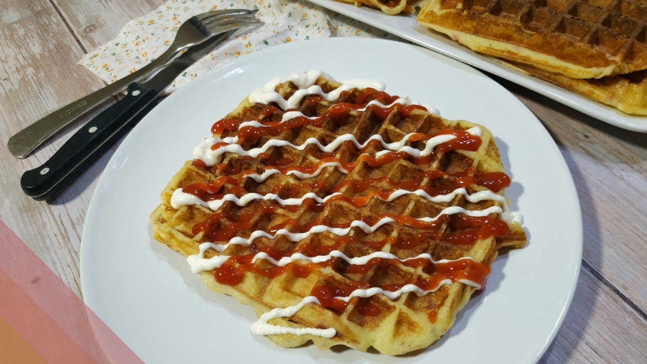 GOFRES DE PATATA, GOFRES SALADOS, muy fáciles y deliciosos con mambo!!!!