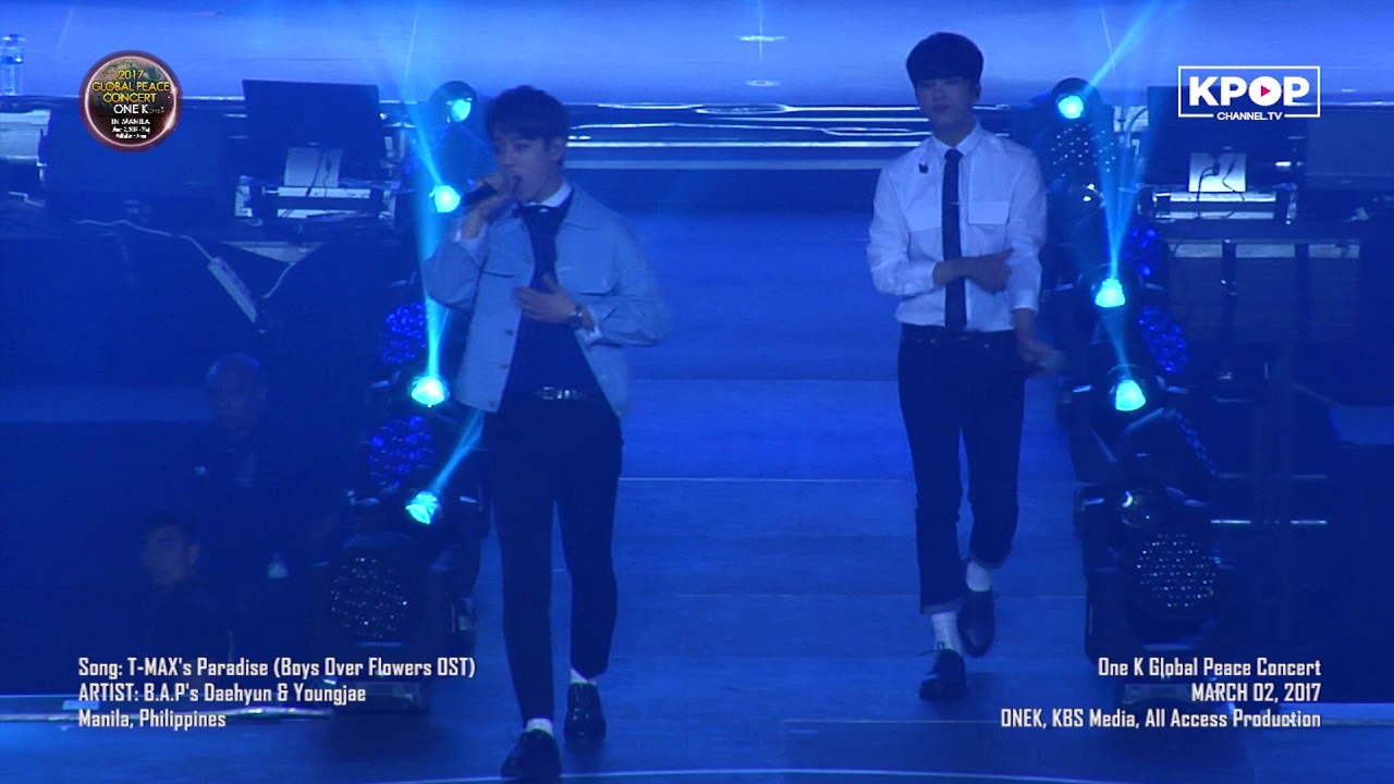 170302 B.A.P performs Boys Over Flowers OST - PARADISE at OneK Global Peace Concert