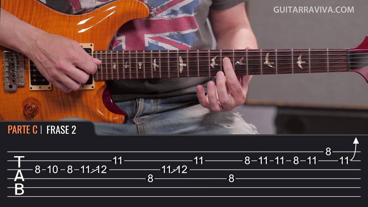 Europa de Carlos Santana Clase de cómo tocar en guitarra (Parte 2