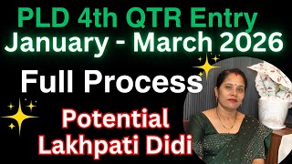 Pld 4Th Quarter Entry Full Process Potential Lakhpati Didi