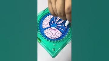 Peaceful ASMR Drawing Sounds | Spirograph Art for Stress-Free! #art #shorts #spirograph #asmr #2024