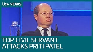 Top UK civil servant quits and launches attack on Home Secretary Priti Patel | ITV News